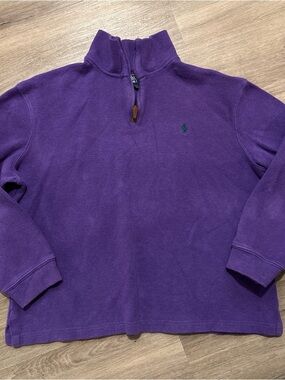 Polo by Ralph Lauren Deep Purple Quarter-Zip Pullover